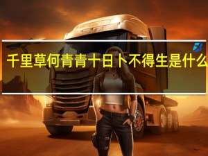 千里草何青青十日卜不得生是什么意思