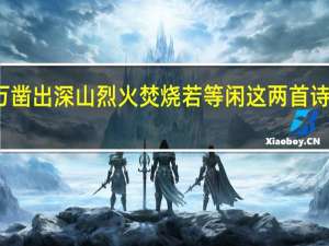 千锤万凿出深山烈火焚烧若等闲这两首诗写的是什么