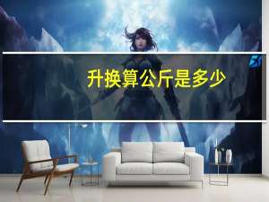 升换算公斤是多少（升换算公斤）