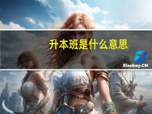 升本班是什么意思