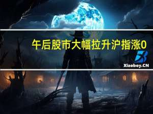 午后股市大幅拉升沪指涨0.88创指涨0.6