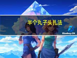 半个丸子头扎法