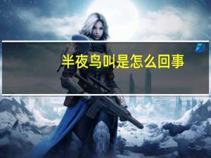 半夜鸟叫是怎么回事