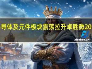 半导体及元件板块震荡拉升 卓胜微20CM涨停