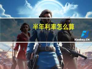 半年利率怎么算