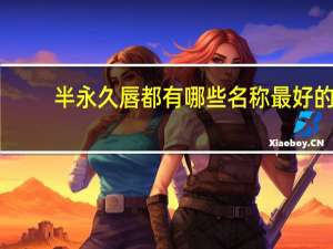 半永久唇都有哪些名称 最好的半永久色料品牌