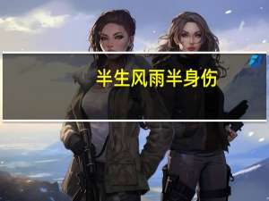 半生风雨半身伤，半句别恨半心凉什么意思