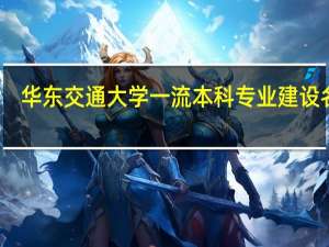 华东交通大学一流本科专业建设名单