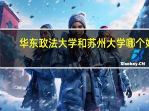 华东政法大学和苏州大学哪个好