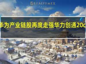 华为产业链股再度走强 华力创通20cm涨停