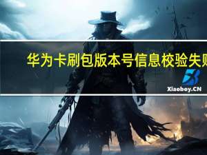 华为卡刷包版本号信息校验失败（华为卡刷教程）