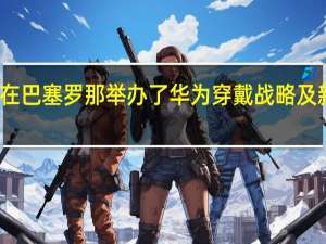 华为在巴塞罗那举办了华为穿戴战略及新品发布会