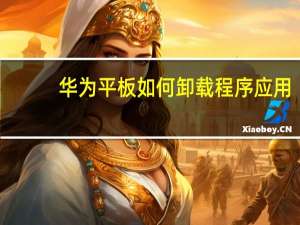华为平板如何卸载程序应用