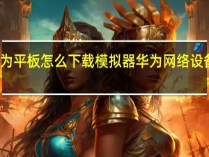 华为平板怎么下载模拟器 华为网络设备模拟器