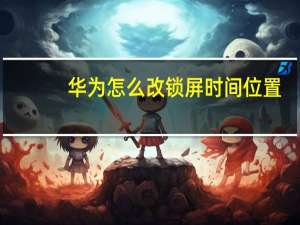 华为怎么改锁屏时间位置