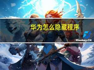 华为怎么隐藏程序