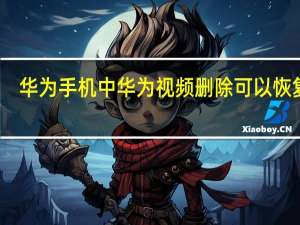 华为手机中华为视频删除可以恢复吗