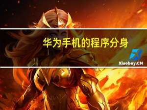 华为手机的程序分身