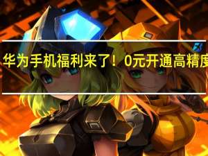 华为手机福利来了！0元开通高精度定位：可实现高精度车道级导航