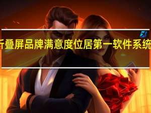 华为折叠屏品牌满意度位居第一软件系统创新是关键