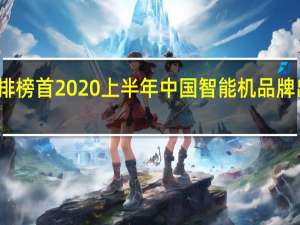 华为排榜首2020上半年中国智能机品牌出货量份额
