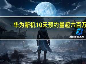 华为新机10天预约量超六百万：备货量100万台