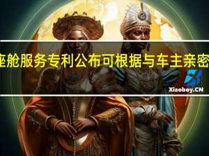 华为智能座舱服务专利公布可根据与车主亲密度提供座舱服务