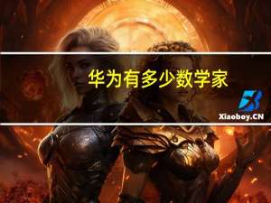 华为有多少数学家