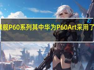 华为正式发布了新旗舰P60系列其中华为P60Art采用了独特的海岛镜头模组设计