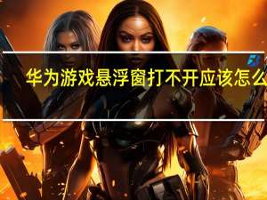 华为游戏悬浮窗打不开应该怎么办
