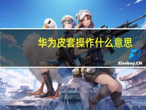 华为皮套操作什么意思