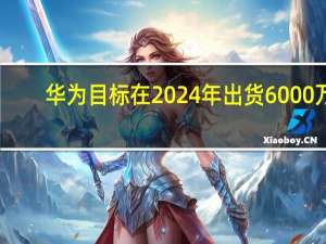 华为目标在2024年出货6000万-7000万部智能手机