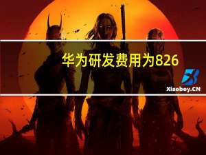 华为研发费用为826.04亿元上年同期为790.63亿元同比增长约4.48%