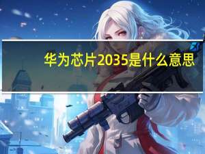 华为芯片2035是什么意思