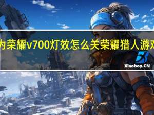 华为荣耀v700灯效怎么关 荣耀猎人游戏本v700