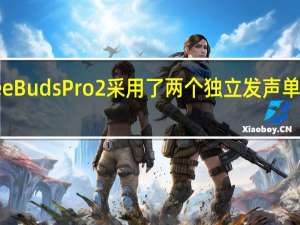 华为FreeBuds Pro 2采用了两个独立发声单元的声学架构