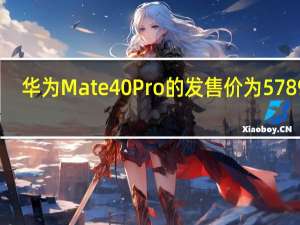 华为Mate40Pro的发售价为5789元