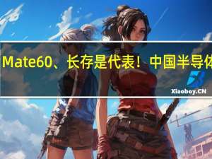 华为Mate 60、长存是代表！中国半导体行业理事：用14/28nm做出7nm产品
