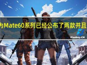 华为Mate60系列已经公布了两款并且提前开售