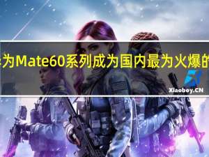华为Mate60系列成为国内最为火爆的高端机