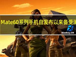 华为Mate60系列手机自发布以来备受消费者关注
