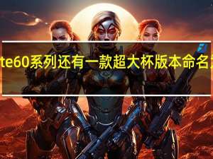 华为Mate60系列还有一款超大杯版本命名为Mate60Pro+