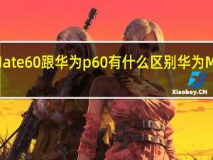 华为Mate60跟华为p60有什么区别 华为MATE60系列