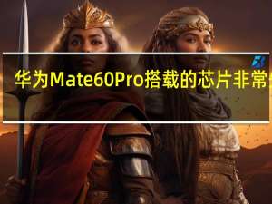 华为Mate60Pro搭载的芯片非常先进