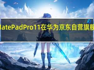 华为MatePadPro11在华为京东自营旗舰店开启预售