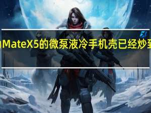 华为MateX5的微泵液冷手机壳已经炒到了950元