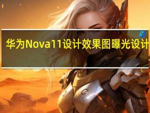 华为Nova 11设计效果图曝光设计元素