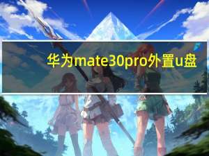 华为mate30pro外置u盘（华为mate30怎么打开外置U盘）