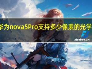 华为nova5 Pro支持多少像素的光学屏指纹？
