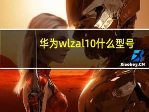 华为wlzal10什么型号